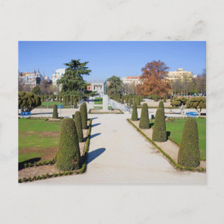 Buen Retiro Park in Madrid Postkarte