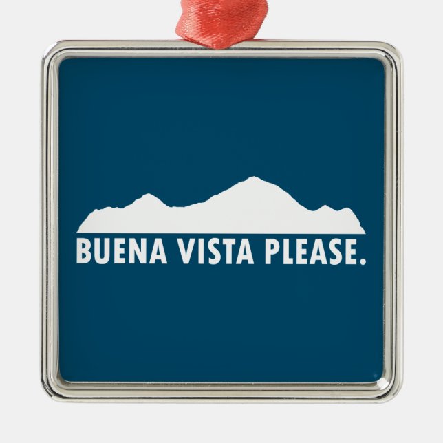 Buena Vista Bitte Ornament Aus Metall (Vorne)