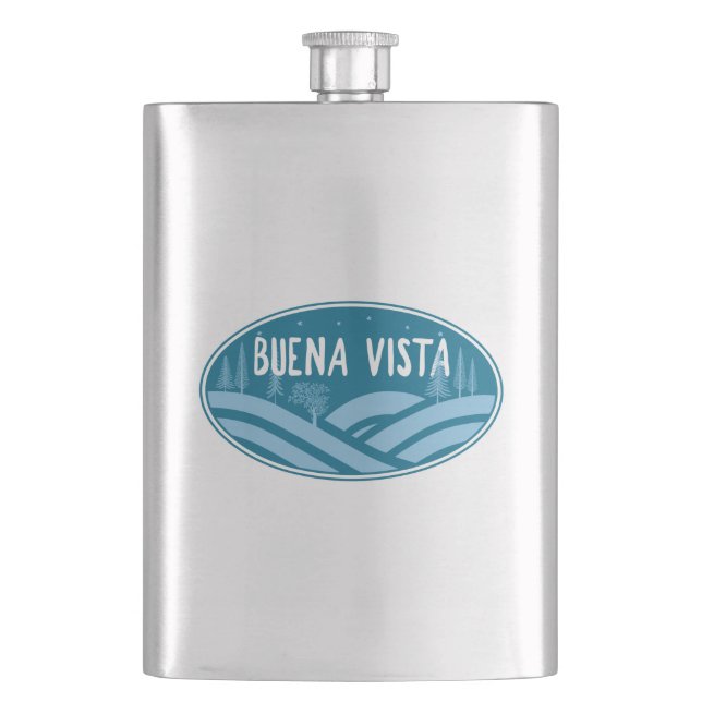 Buena Vista Colorado Außenbereich Flachmann (Vorderseite)