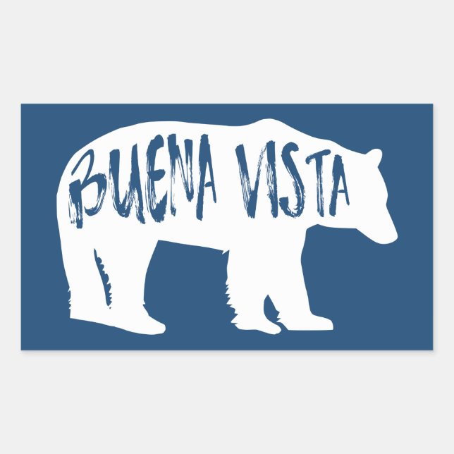 Buena Vista Colorado Bear Rechteckiger Aufkleber (Vorderseite)