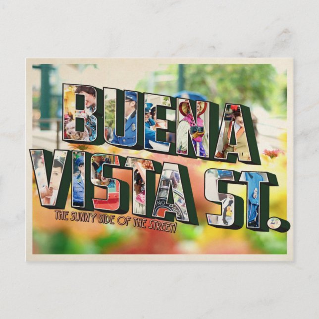 Buena vista Straße. Postkarte (Vorderseite)