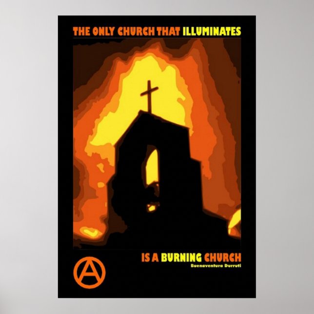 Buenaventura durruti Antitheokratie Zitat Poster (Vorne)