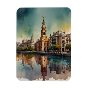 Buenos Aires Aquaremalkunst Magnet