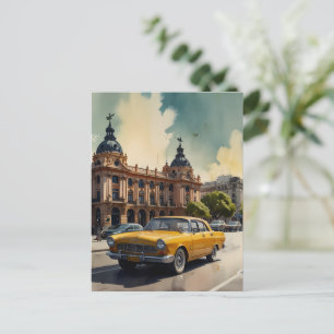 Buenos Aires Aquaremalkunst Postkarte