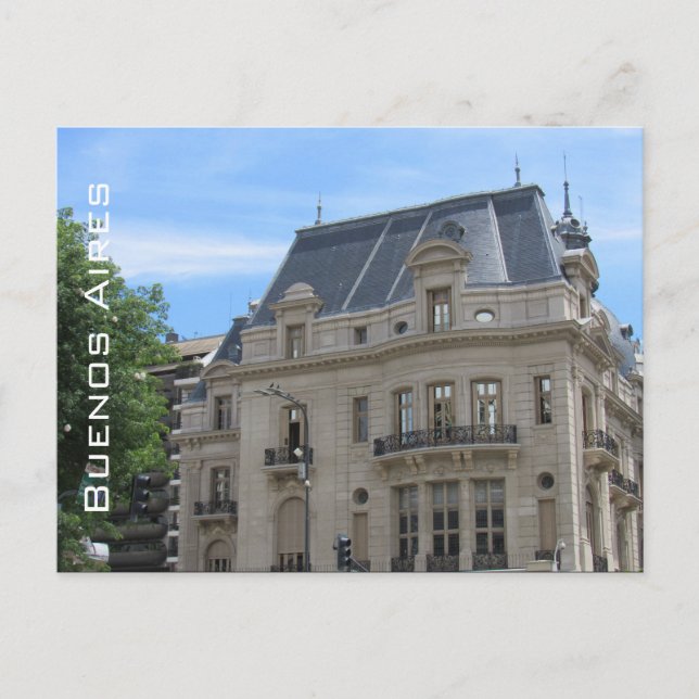 Buenos Aires Architektur Klassik Postkarte (Vorderseite)