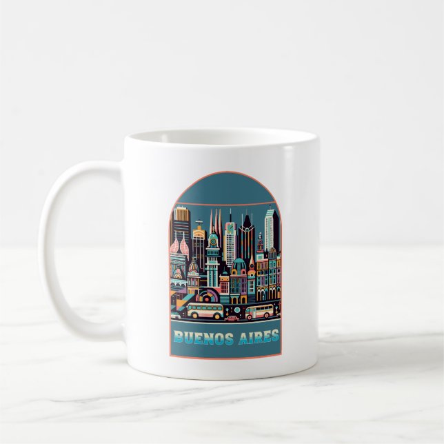 Buenos Aires Argentinien Art Deco Kaffeetasse (Links)