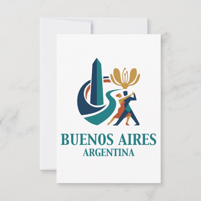 Buenos Aires Argentinien Dankeskarte (Vorderseite)