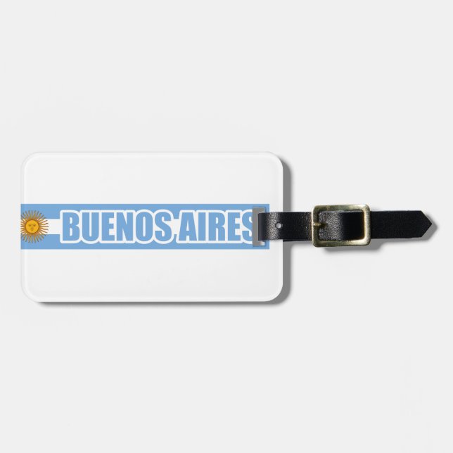 Buenos Aires Argentinien Gepäckanhänger (Vorderseite horizontal)