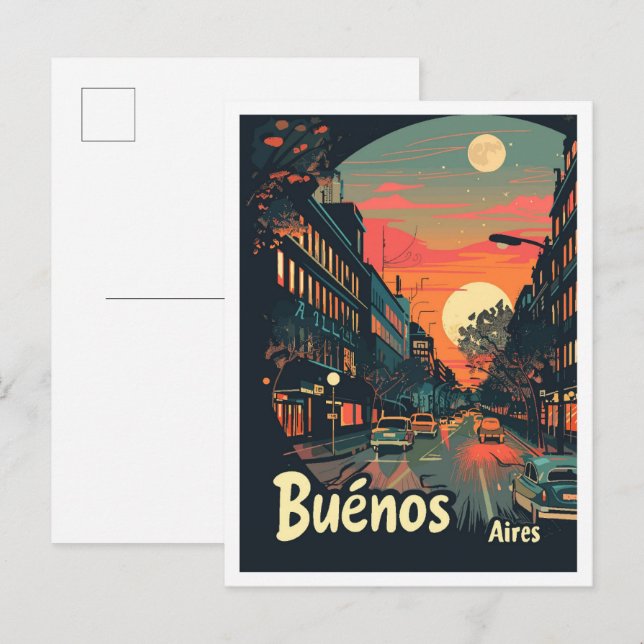 Buenos Aires Argentinien Postkarte (Vorne/Hinten)