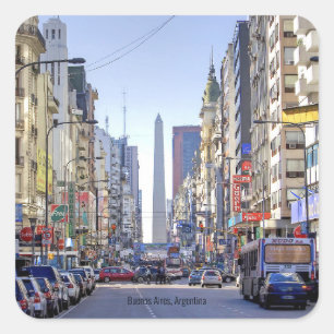 Buenos Aires, Argentinien Quadratischer Aufkleber