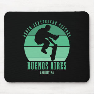 Buenos Aires Argentinien Skateboarder Urne Skatebo Mousepad