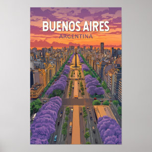 Buenos Aires Argentinien Vintag Poster
