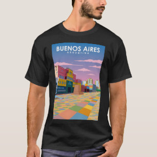 Buenos Aires Argentinien Vintage Minimal Retro Sta T-Shirt
