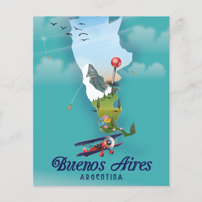Buenos Aires, Argentiniens Reiseplakat (Vorderseite)