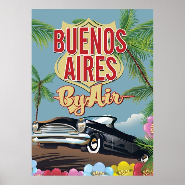 Buenos Aires, Argentiniens Urlaubsposter Poster (Vorne)