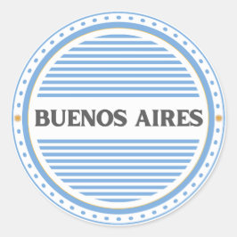 Buenos Aires City Pride Emblem Argentinische Ident Runder Aufkleber