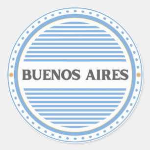 Buenos Aires City Pride Emblem Argentinische Ident Runder Aufkleber