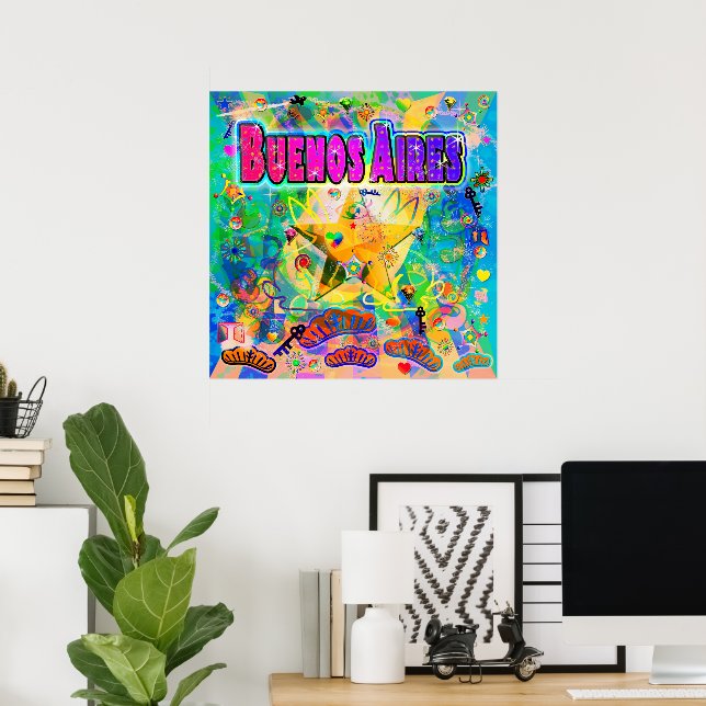 Buenos Aires Epoch Hour Poster (Heimbüro)
