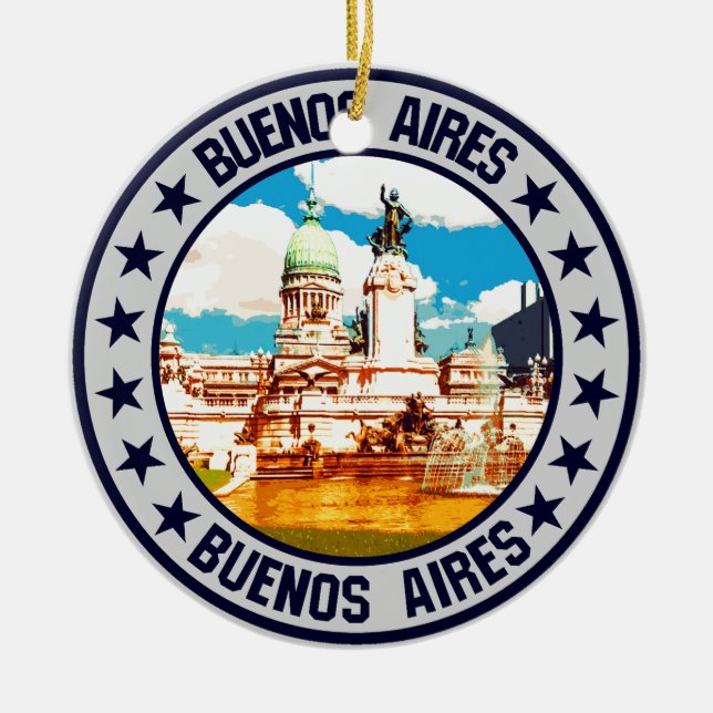 Buenos Aires Keramik Ornament (Vorne)