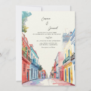 Buenos Aires Landschaftsbild Hochzeit in Urlaubsor Einladung