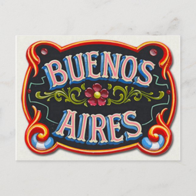 Buenos Aires Postkarte (Vorderseite)