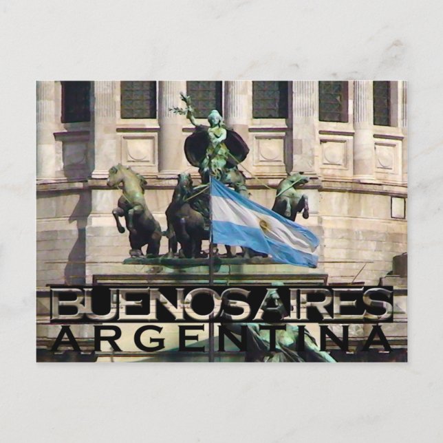 Buenos Aires Postkarte (Vorderseite)