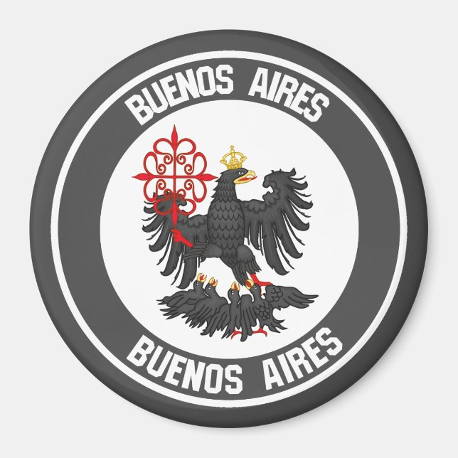 Buenos Aires RundEmblem Magnet (Vorne)