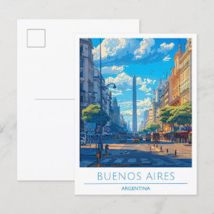 Buenos Aires Stadt Argentinien Reise  Postkarte
