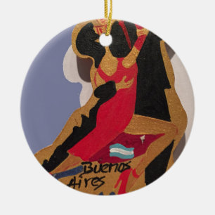 Buenos Aires Tango Keramik Ornament