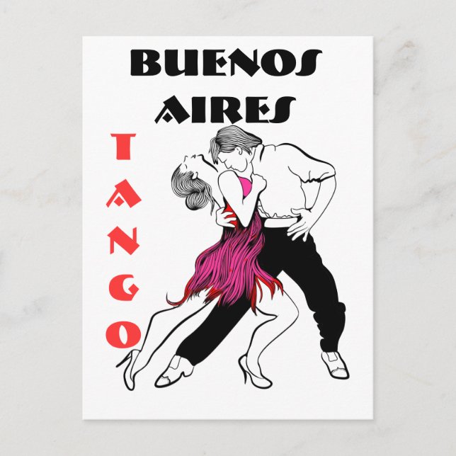 Buenos Aires Tango Postkarte (Vorderseite)