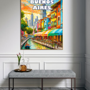 Buenos Aires, the City of Passions and Tango Poster