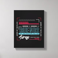 Buenos Aires Typografie Grafik | Modernes Argentin