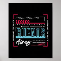 Buenos Aires Typografie Grafik | Modernes Argentin