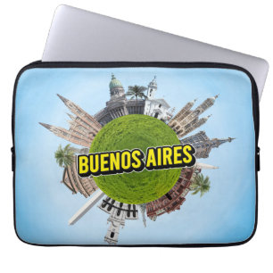Buenos Aires winziger kleiner Planet Wahrzeichen A Laptopschutzhülle