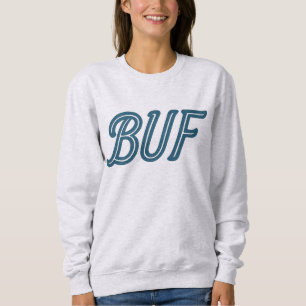 BUF Buffalo Airport Code - Buffalo NY Aviation Sweatshirt