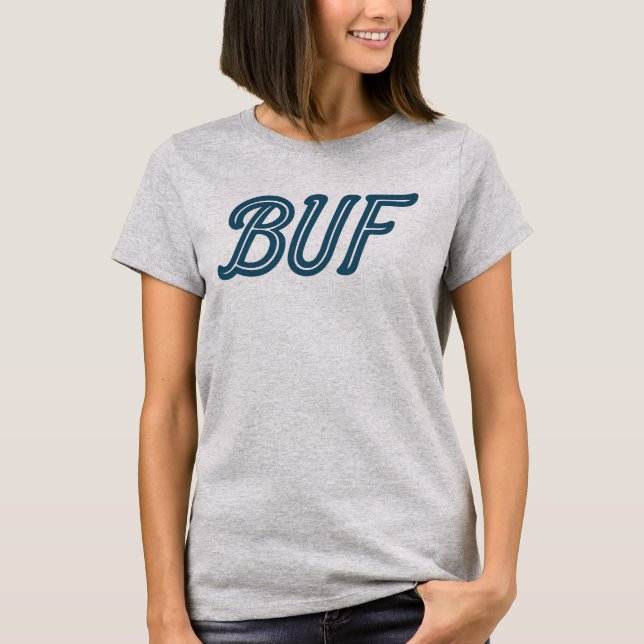 BUF Buffalo Airport Code - Buffalo NY Aviation T-Shirt (Vorderseite)