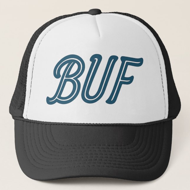 BUF Buffalo Airport Code - Buffalo NY Aviation Truckerkappe (Vorderseite)