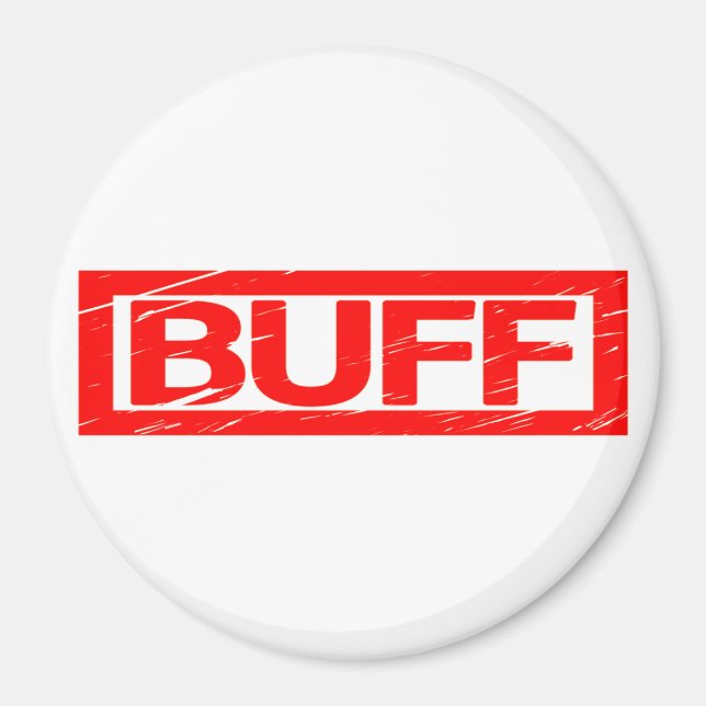 Buff-Briefmarke Magnet (Vorne)