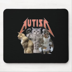 Buff Cats Autism Meme Mousepad