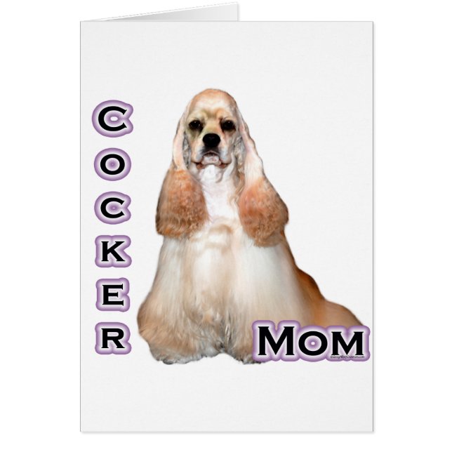 Buff Cocker Mama Spaniel; Cocker Spanische Mama (Vorne)