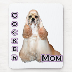 Buff Cocker Mama Spaniel; Cocker Spanische Mama Mousepad