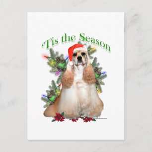 Buff Cocker Spaniel 'Das ist die Jahreszeit Postkarte