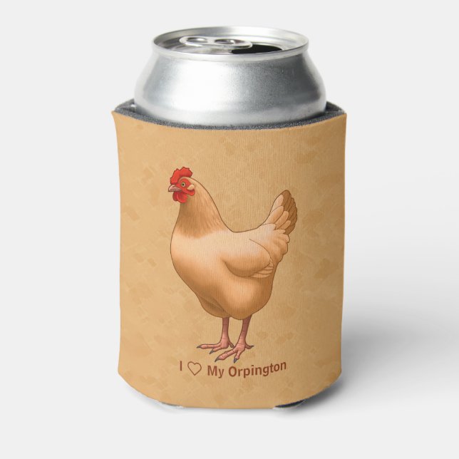 Buff Orpington Chicken Hen Dosenkühler (Kanne Rückseite)