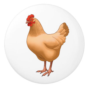 Buff Orpington Chicken Henne Keramikknauf