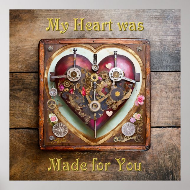 Buff Red Heart Steampunk Serie Poster (Vorne)