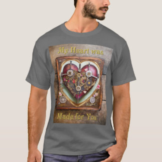 Buff Rot Herz Steampunk-Serie T-Shirt