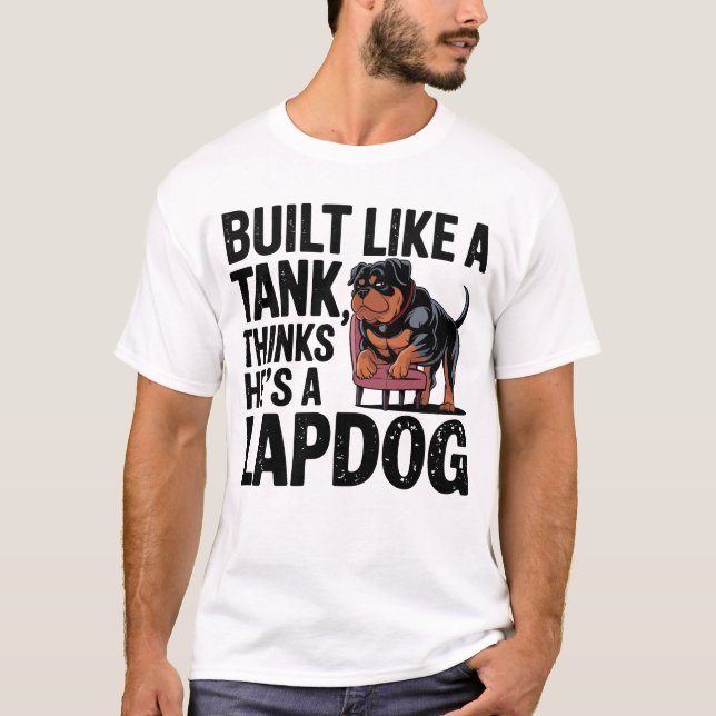 Buff Rottweiler - Art des harten Hundes T-Shirt (Vorderseite)