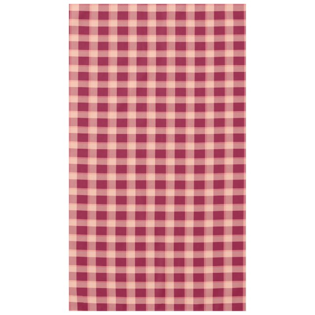 Buffala-Karo trendy moderne Karos rot  Tischdecke (Vorderseite)