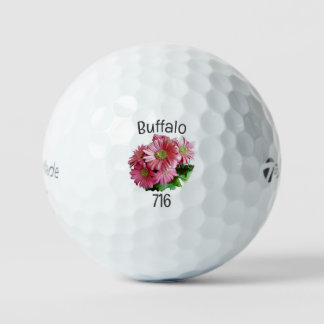 Buffalo 716 Gerber Daisy Glolf Balls Golfball