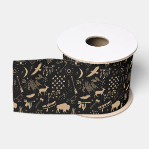 Buffalo Adventures Muster Kraft Papier ID599 Ripsband